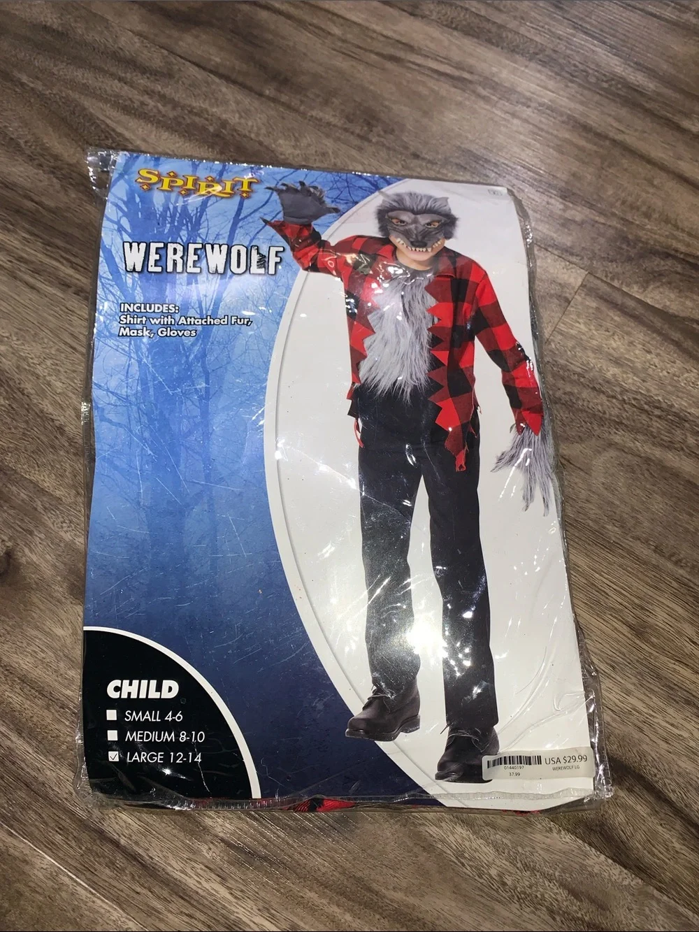 Spirit Werewolf Costume  size 12-14